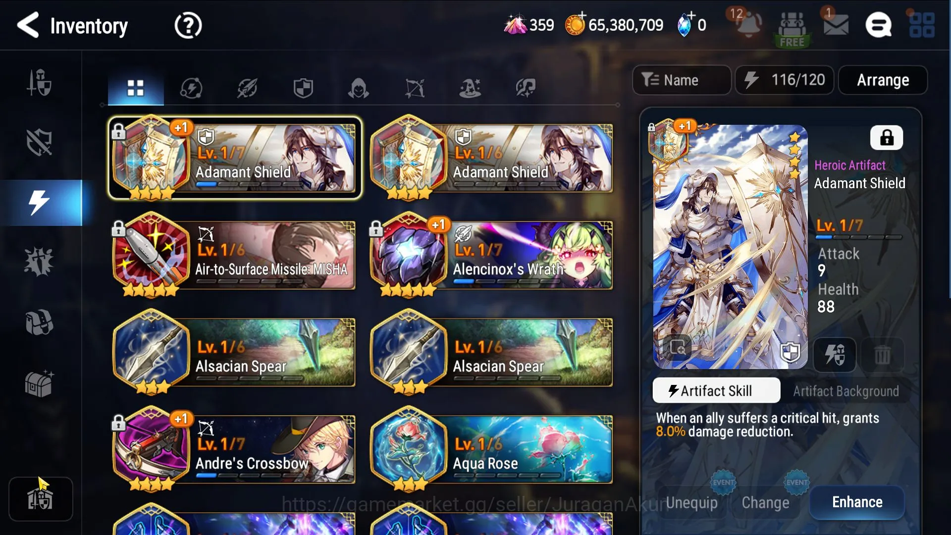 Epic Seven Accounts Mid-Tier Asia Unverif|7ML(WOTM Tenebria,LC Bellona,SSnow)171Char,Limit AW Hwayoung|POH On|Stove|31K 7