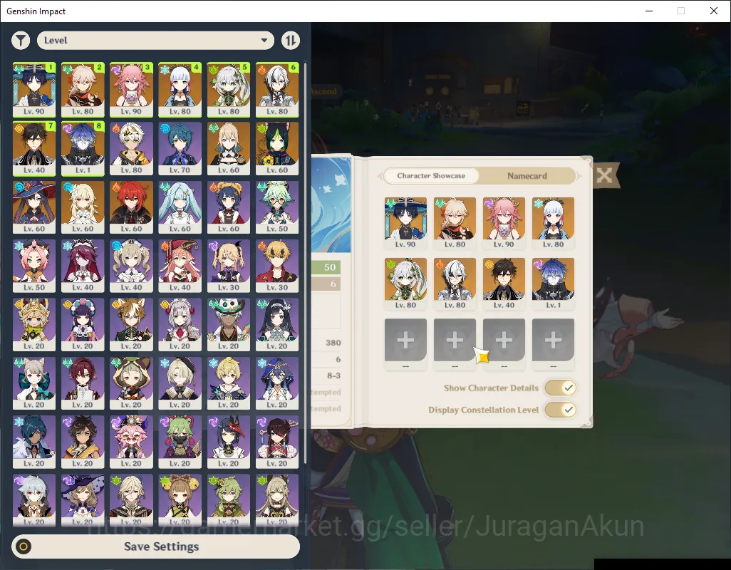 ASIA |AR 50|8 Limited 1+(5*Weapon)|Yae Miko+Sign|Nahida,Wanderer,Kazuha,Ayaka,Arlecchino,Zhongli ETC|Take Mail|Check SS (GI4489) Genshin Impact Mid Game ASIA |AR 50|8 Limited 1+(5*Weapon)|Yae Miko+Sign|N image 1