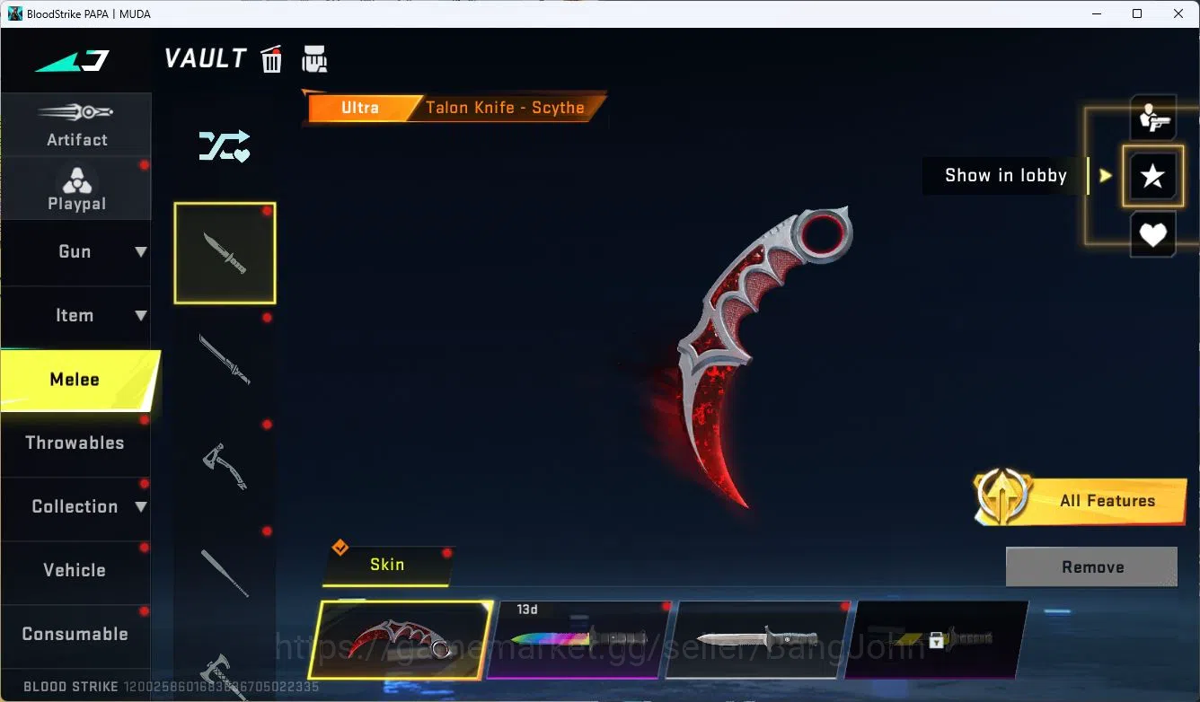 Blood Strike Accounts ASIA|ULTRA=AR97,AUG,MCX,M4A1,ORIGIN-12,URB,INP-9,S image 19