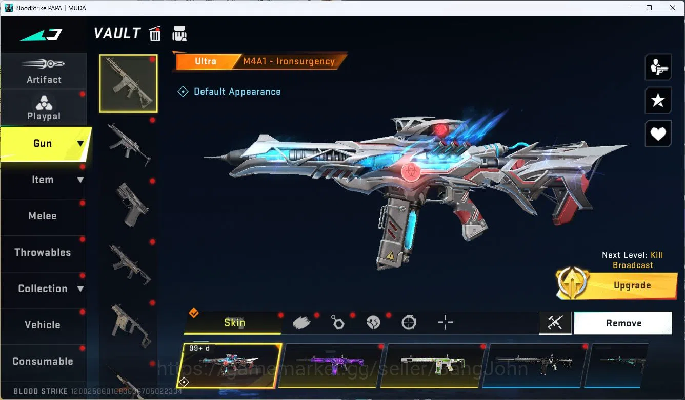 Blood Strike Accounts ASIA|ULTRA=AR97,AUG,MCX,M4A1,ORIGIN-12,URB,INP-9,S image 8