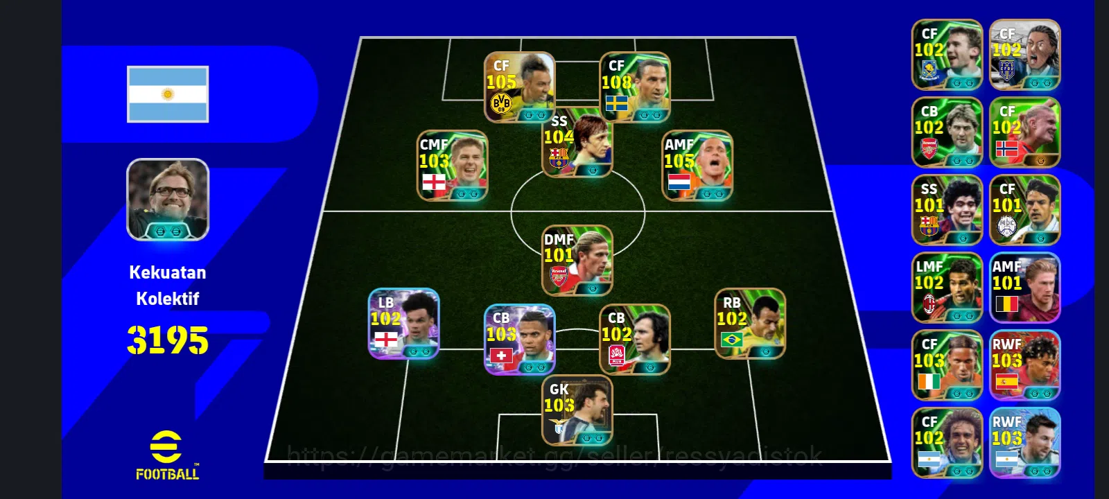 eFootball Accounts Legends & Iconic Players EFOOTBALL 2026 | AUBAMEYANG COLLAB NARUTO, ZLATAN IBRA, JOHAN CRUYFF, W 1