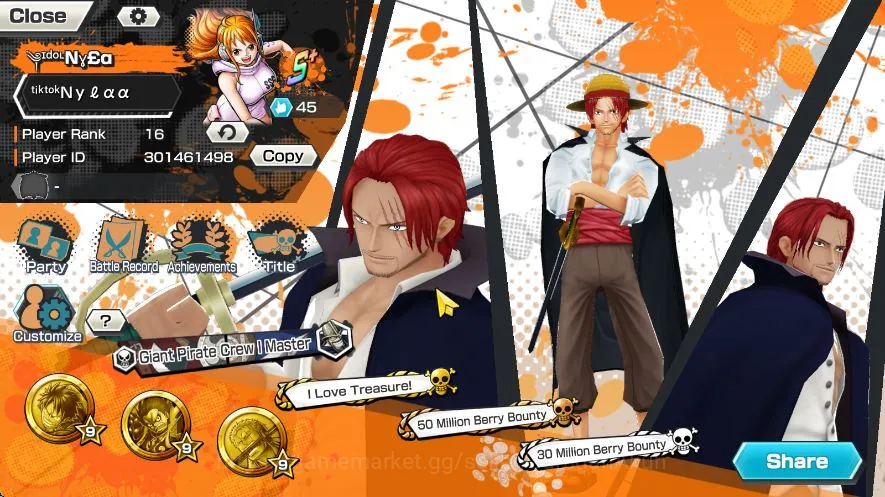One Piece Bounty Rush Mid-Tier Global | 3 Meta Extreme [Divine Shanks,FilmZ Zephy image 1