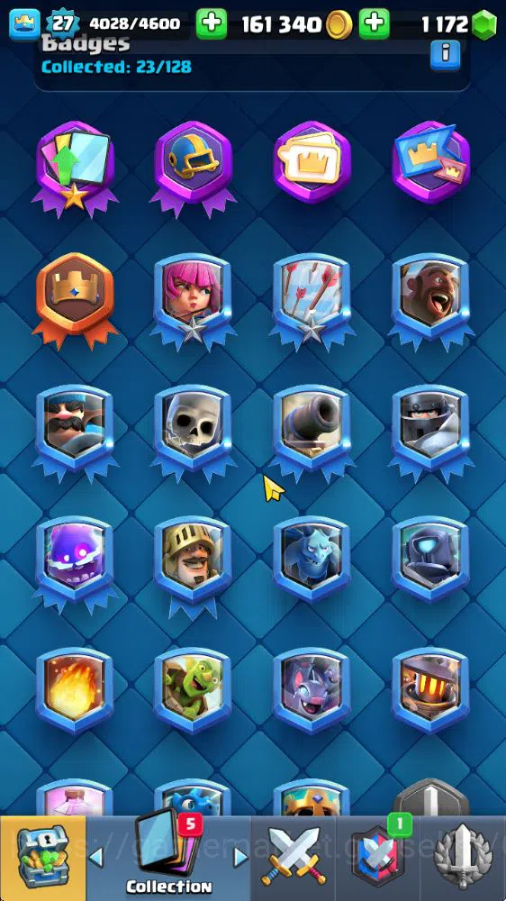 Clash Royale Accounts Midgame Lvl 27|Trophy 6085|KTL 10|Limit Skin|Card 104| 1 Hero 6 EVO 2 Champ 23 Legend 28 Epic,30 7