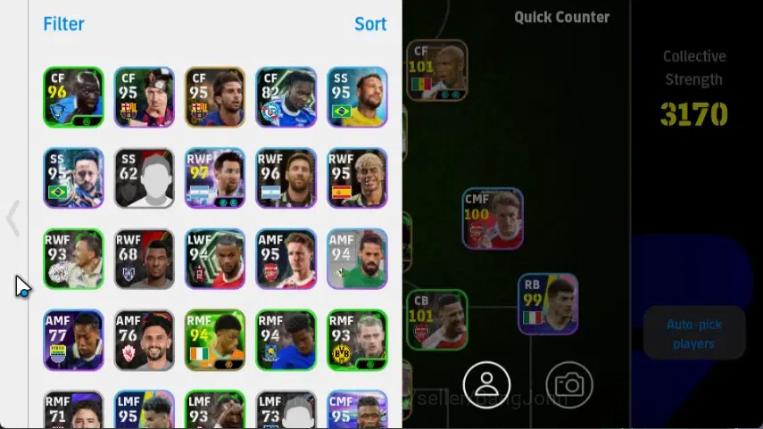 eFootball Accounts Mobile|PW 3170|Peter Schmeichel Epic,Fabio Cannava image 2