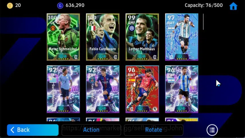 eFootball Accounts Mobile|PW 3170|Peter Schmeichel Epic,Fabio Cannava image 3
