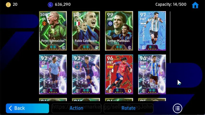 eFootball Accounts Mobile|PW 3170|Peter Schmeichel Epic,Fabio Cannava image 4
