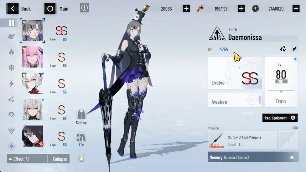 Punishing: Gray Raven Accounts ASIA | 20K BC 5 YC9K BlueCard | Lilith+Sign, Lucia image 5