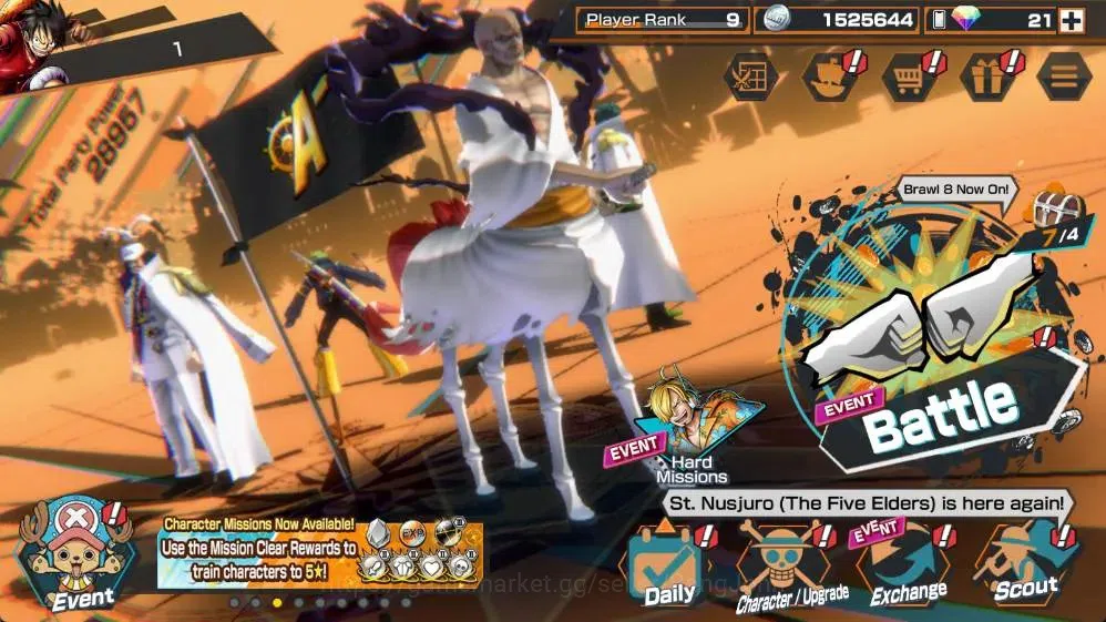 One Piece Bounty Rush Accounts Global | EX 1 Max | PR 9 | St. Ethanbaron V. Nusju image 1