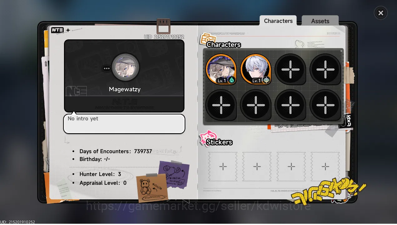 Neverness to Everness Accounts STARTER ACCOUNT | AMERICA | JIUYUAN | image 3