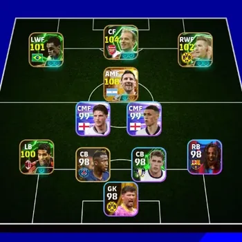 eFootball Accounts Others Android|PW 3105|New Lionel Messi Big T,Marcus Rashford Show T,Dennis Bergkamp Epic,Denilson Epic