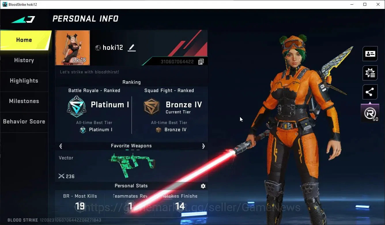Blood Strike Accounts ASIA|MELEE ULTRA LightBlade - Limbo + ULTRA  Pitch image 2