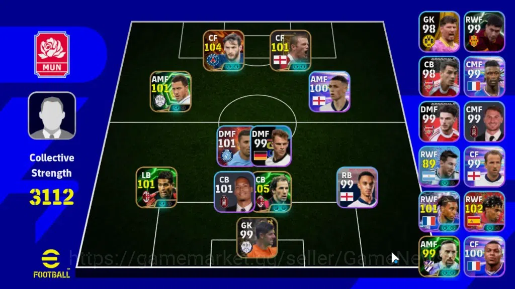 eFootball Accounts Legends & Iconic Players Android|BigTime K.Kvaratskhelia|Epic 1