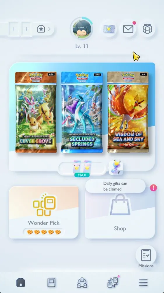 Lv 11 | 355 Card | Total 9 EX Card (Pikachu Crown x Zapdos, Mewtwo, Marowak, etc) | Log Nintendo | Check SS (PKM806) Pokémon TCG Pocket Mid-Level Lv 11 | 355 Card | Total 9 EX Card (Pikachu Crown image 1