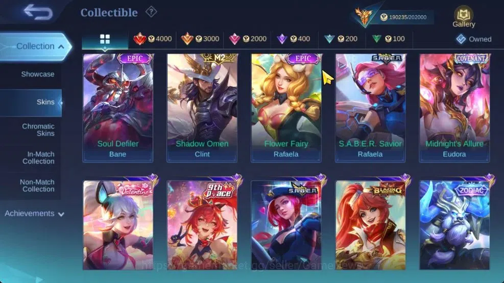 Mobile Legends: Bang Bang Accounts Hero 132|Skin 470|Legend[Freya,Guin],Aspiran[Ruby, image 12