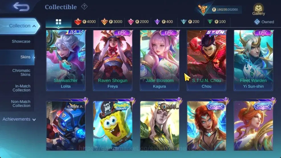 Mobile Legends: Bang Bang Accounts Hero 132|Skin 470|Legend[Freya,Guin],Aspiran[Ruby, image 13
