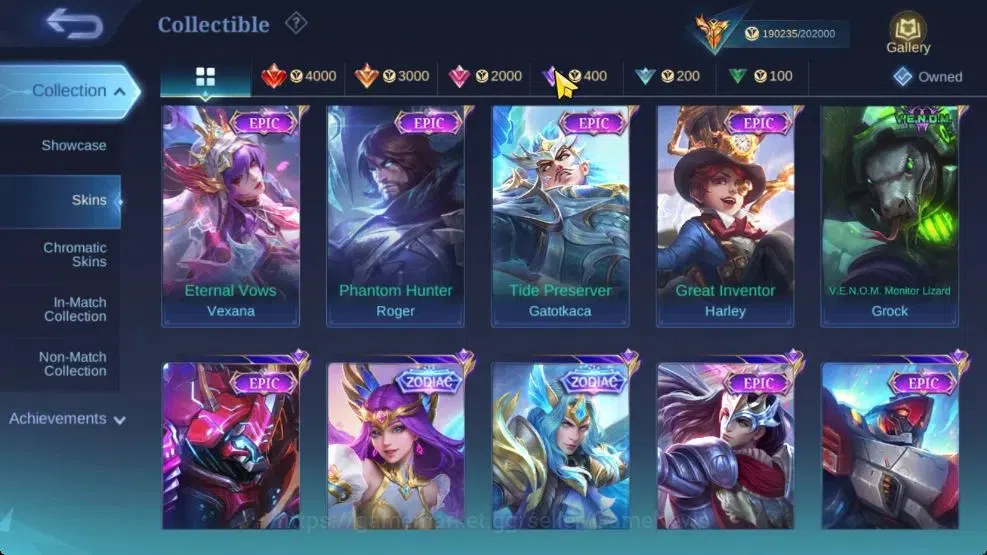 Mobile Legends: Bang Bang Accounts Hero 132|Skin 470|Legend[Freya,Guin],Aspiran[Ruby, image 14