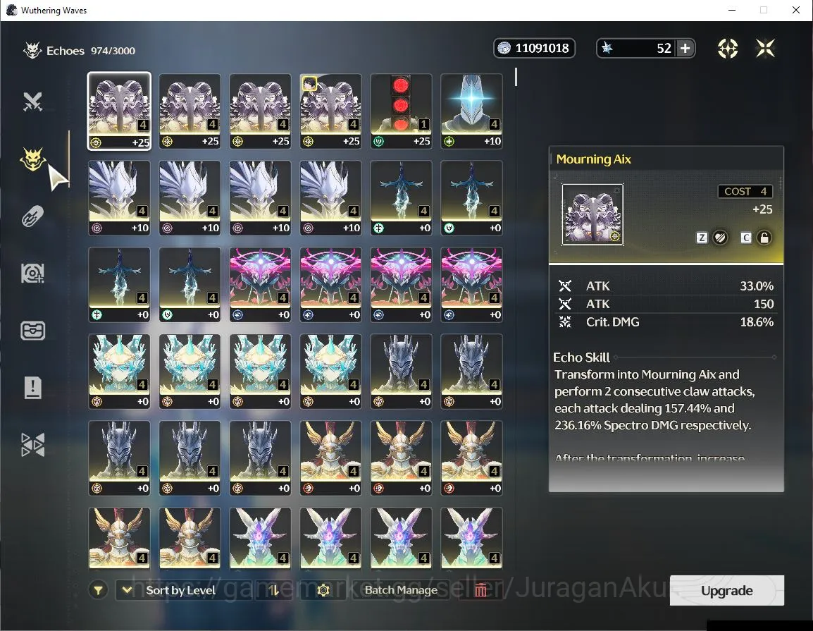Wuthering Waves Accounts Mid-Game NA | UL 45 | 3 Limit | [Cartethyia,Shorekeeper]+Sign,Ciaccona | DB Lv28 | MC Female | Log 2