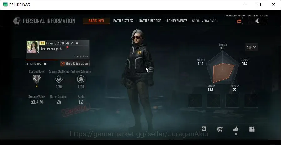 Arena Breakout High Value [MOBILE] Lv 16 |SV 53M|CV 52M|Best Starter Ready R image 1