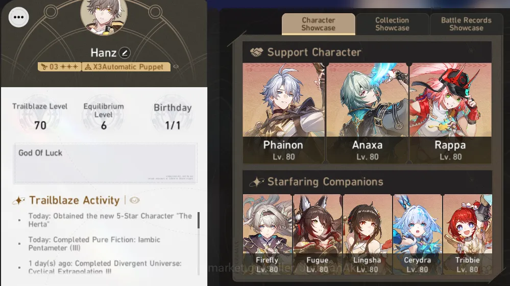 Honkai Star Rail End Game ASIA [TL70]12 Limited(Phainon,Cerydra,Anaxa+Sign,3 image 1