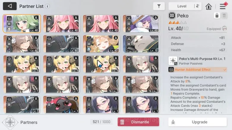Chaos Zero Nightmare Accounts GLOBAL|Lv 40|9 SSR [HaruM1,Rin,Veronica,Yuki,Chizu image 2