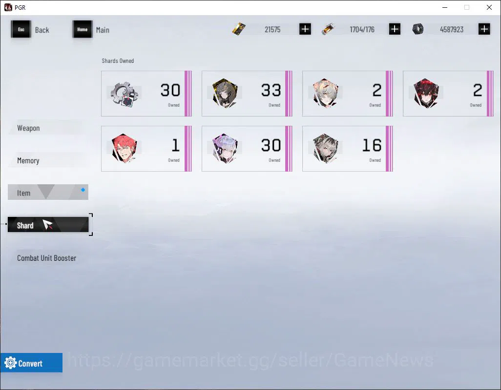 Punishing: Gray Raven Accounts Starter Asia | 21K BC 8,3K YC 13K BlueCard | LuciaCW+Sign, Chorot, Feral, etc |Log Google 10