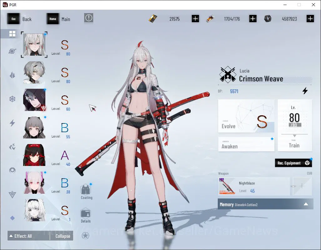 Punishing: Gray Raven Accounts Starter Asia | 21K BC 8,3K YC 13K BlueCard | LuciaCW+Sign, Chorot, Feral, etc |Log Google 3