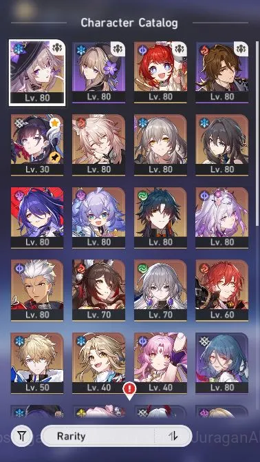 Honkai Star Rail Accounts Mid Game ASIA|TL70|7 Limited [Acheron+Sign,Castorice+Sign,The 3
