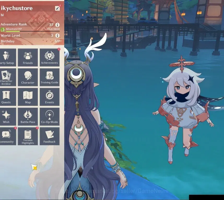 Genshin Impact Accounts Others ASIA |AR 37 |2 Limited |Lauma,Ganyu |Mc Female |Low Explore Map |Take Mail |Check SS(GI6644) 2
