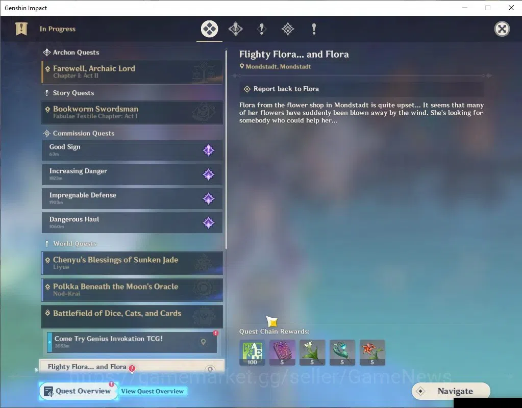Genshin Impact Accounts Others ASIA |AR 37 |2 Limited |Lauma,Ganyu |Mc Female |Low Explore Map |Take Mail |Check SS(GI6644) 8