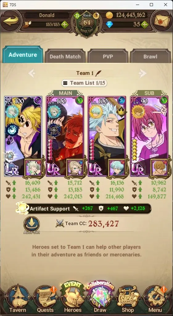 The Seven Deadly Sins: Grand Cross Accounts Global|3M CC|238 LS|2 LR+9 UR+Collab Gachiakuta|A  image 10