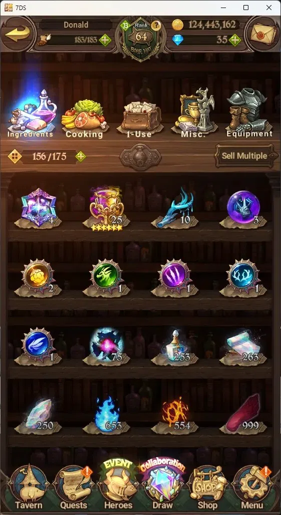 The Seven Deadly Sins: Grand Cross Accounts Global|3M CC|238 LS|2 LR+9 UR+Collab Gachiakuta|A  image 16