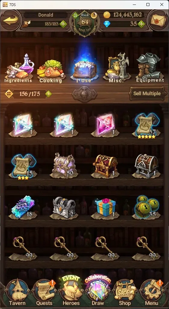 The Seven Deadly Sins: Grand Cross Accounts Global|3M CC|238 LS|2 LR+9 UR+Collab Gachiakuta|A  image 18
