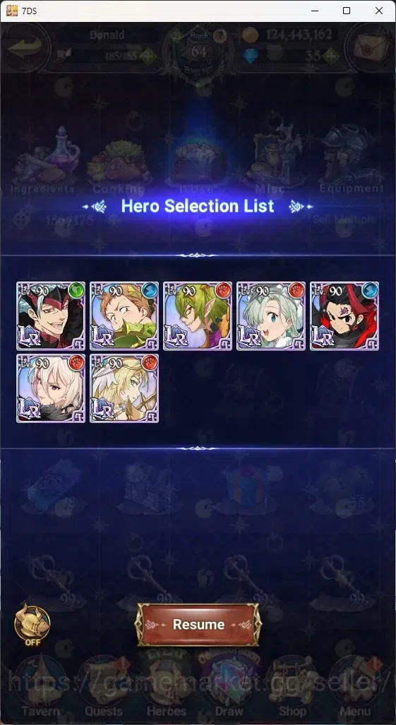 The Seven Deadly Sins: Grand Cross Accounts Global|3M CC|238 LS|2 LR+9 UR+Collab Gachiakuta|A  image 19