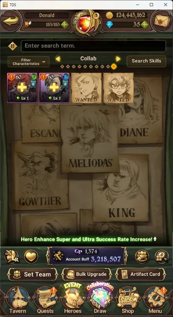The Seven Deadly Sins: Grand Cross Accounts Global|3M CC|238 LS|2 LR+9 UR+Collab Gachiakuta|A  image 3