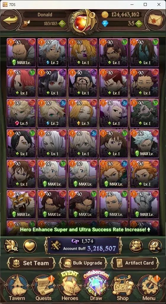 The Seven Deadly Sins: Grand Cross Accounts Global|3M CC|238 LS|2 LR+9 UR+Collab Gachiakuta|A  image 6