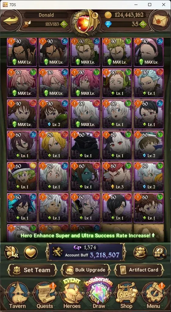 The Seven Deadly Sins: Grand Cross Accounts Global|3M CC|238 LS|2 LR+9 UR+Collab Gachiakuta|A  image 8