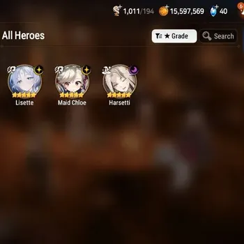 Epic Seven Accounts Starter Global Unverif|Starter|3 ML [Lisette,M.Chloe,Harsetti]|POH+Bless ON|Abyss F51|Check