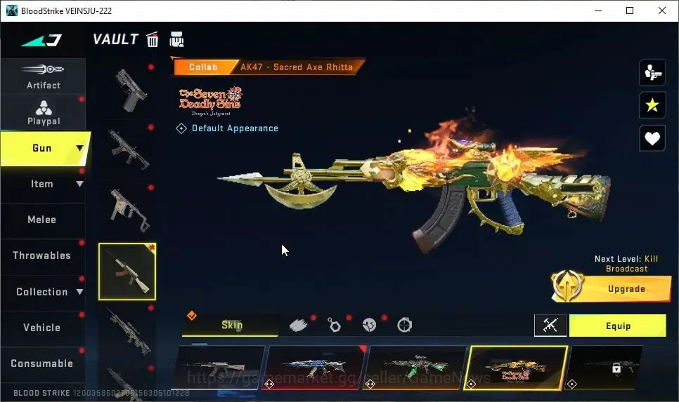 Blood Strike Accounts ASIA|ETERNAL AK47-Overload Lv2|8 ULTRA[ETHAN,KATYA image 16