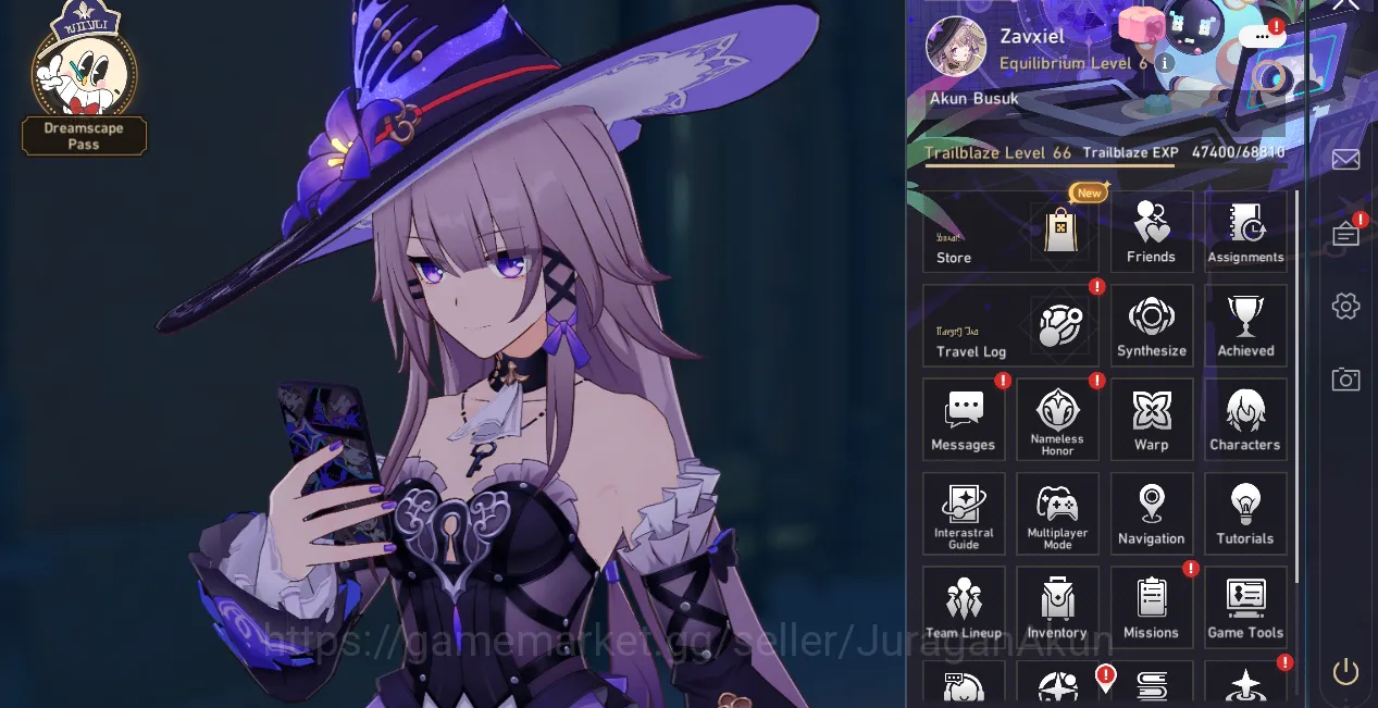 Honkai Star Rail Accounts Mid Game ASIA[TL66] 8 limited [Firefly+Sign,The Herta+Sign,Castorice+Sigsn,Ruan 2