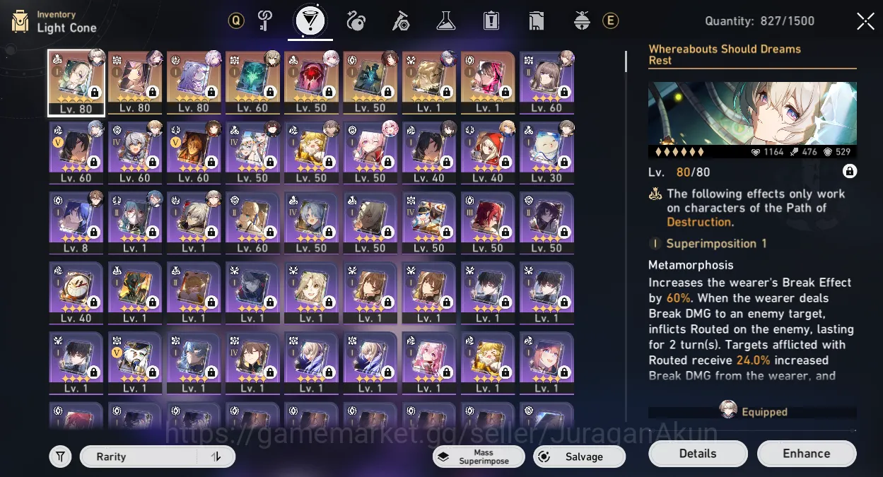 Honkai Star Rail Accounts Mid Game ASIA[TL66] 8 limited [Firefly+Sign,The Herta+Sign,Castorice+Sigsn,Ruan 6