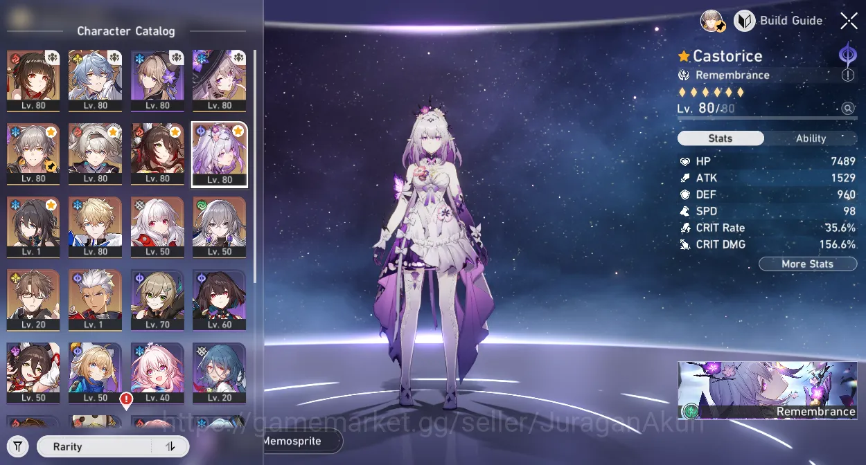 Honkai Star Rail Accounts Mid Game ASIA[TL66] 8 limited [Firefly+Sign,The Herta+Sign,Castorice+Sigsn,Ruan 7