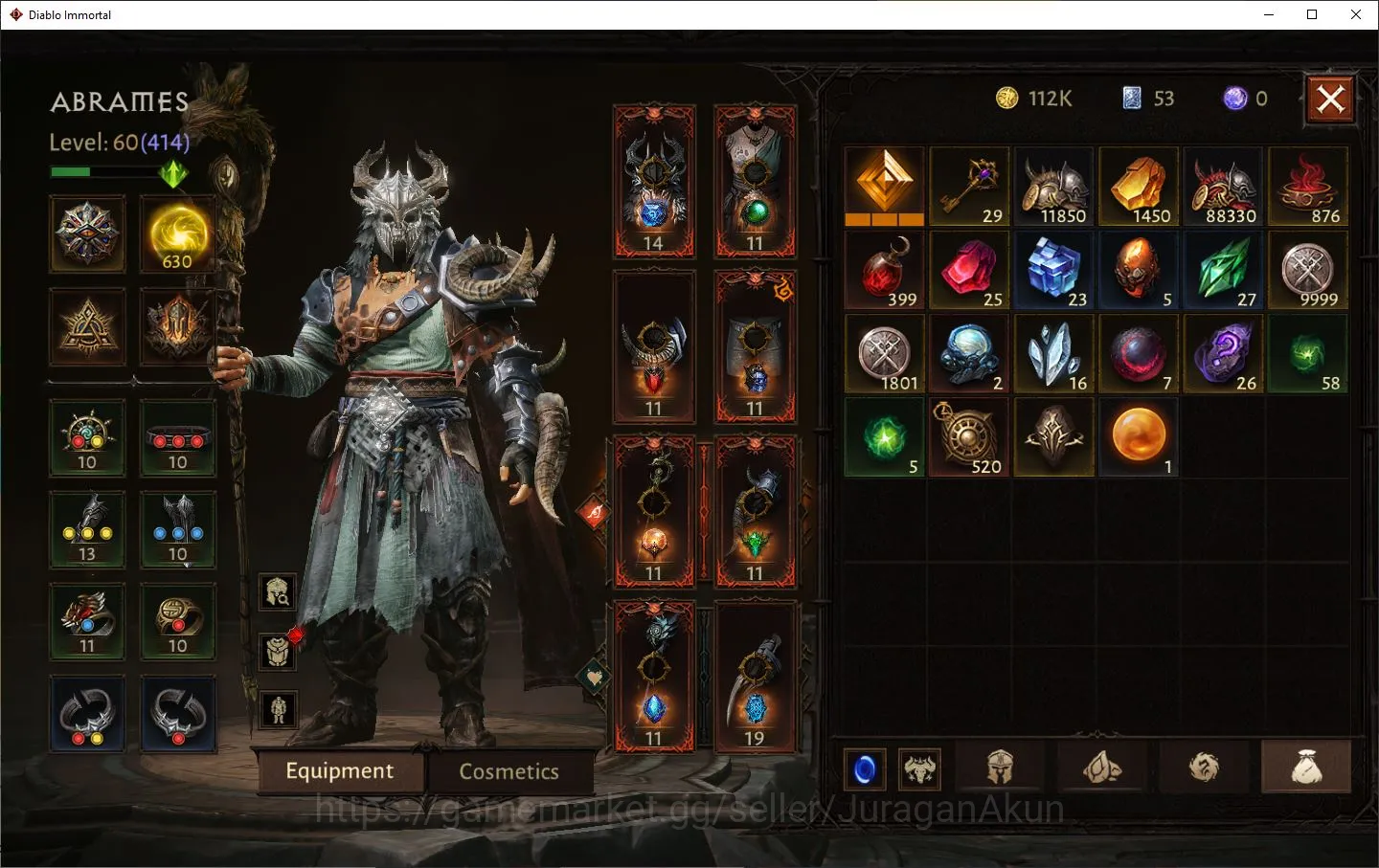 Diablo Immortal Accounts Starter SEA-ANU|Lv60(414)Druid|28k CR|Reso 630|Hell III|Paragon Slayer|Hell Lv16|Esessence Lv 2 2