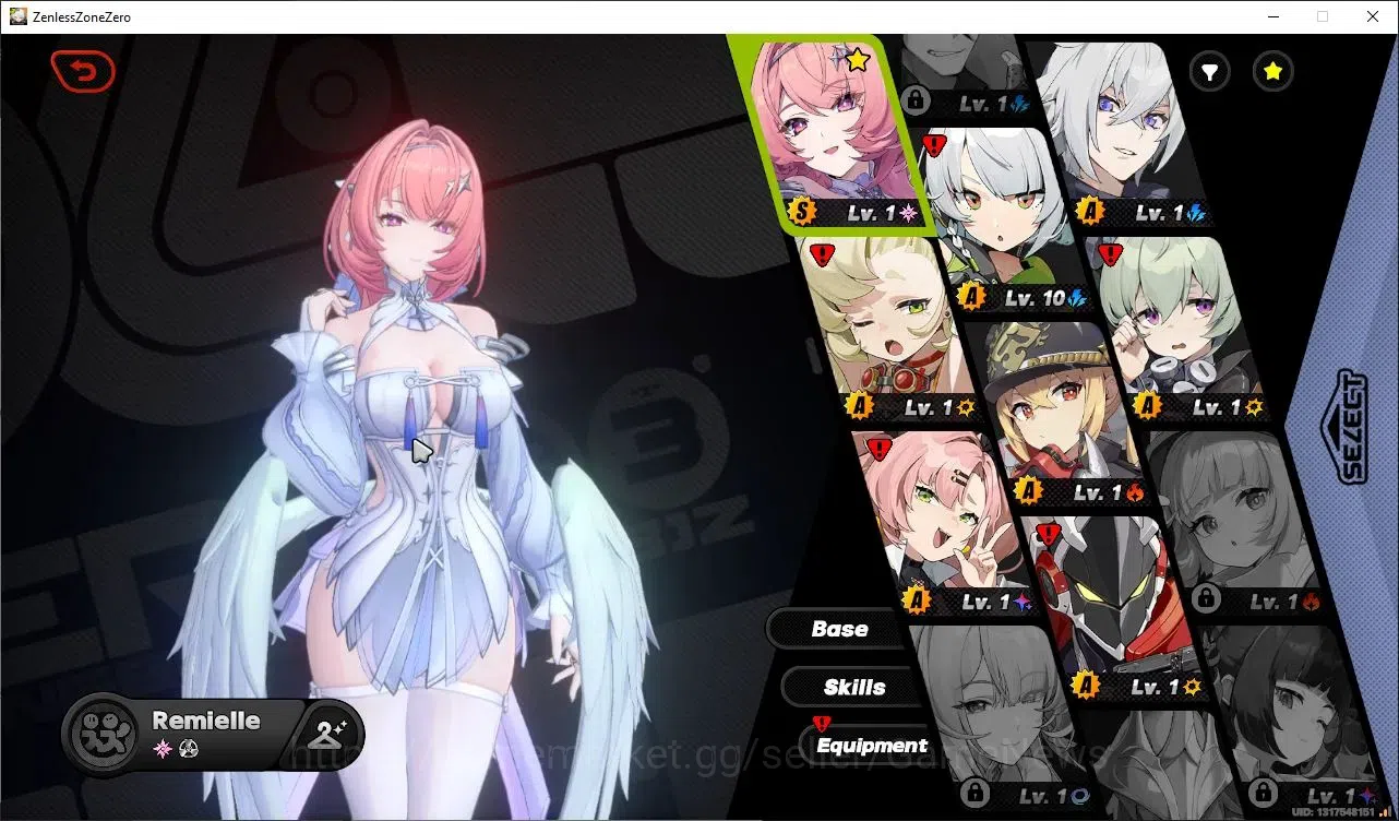 Zenless Zone Zero Accounts Starter ASIA|IK 05| S1 Prolog | Starter 1 Limited (Ramiele Dan)|All UnSet|Select ON|MC Wise|Take 1