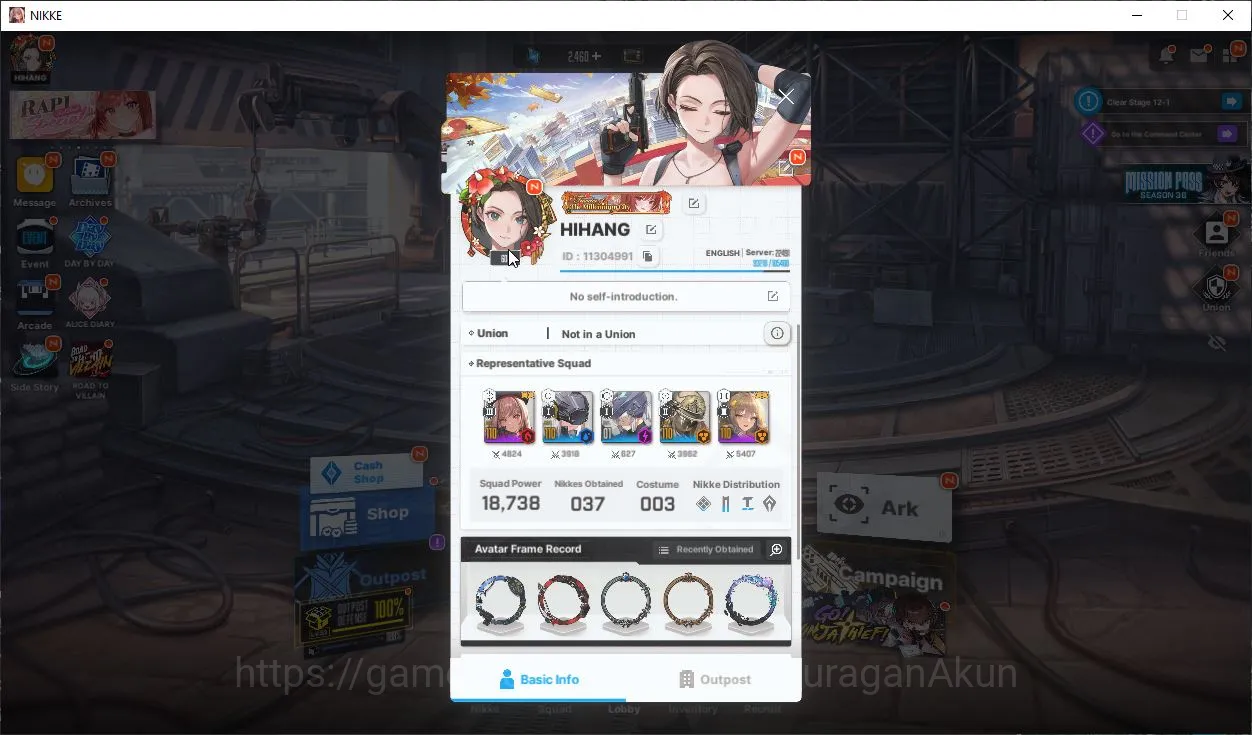 Goddess of Victory: Nikke Midgame SEA | 18 SSR | Ada,Jill,Naga,Liter,Alice,Emma,Blan image 1