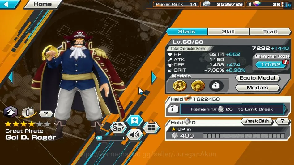 One Piece Bounty Rush Accounts Mid-Tier Global|9 META EX|BlackBeard Kuzan,Sword Kizaru Borsalino,Div Depart Shanks,FR 7