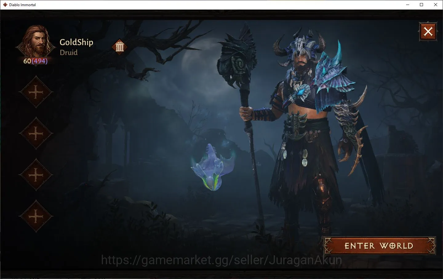 Diablo Immortal Accounts SEA-Vasily|Lv60(494)Druid|30k CR|Reso 510|Hell III image 1