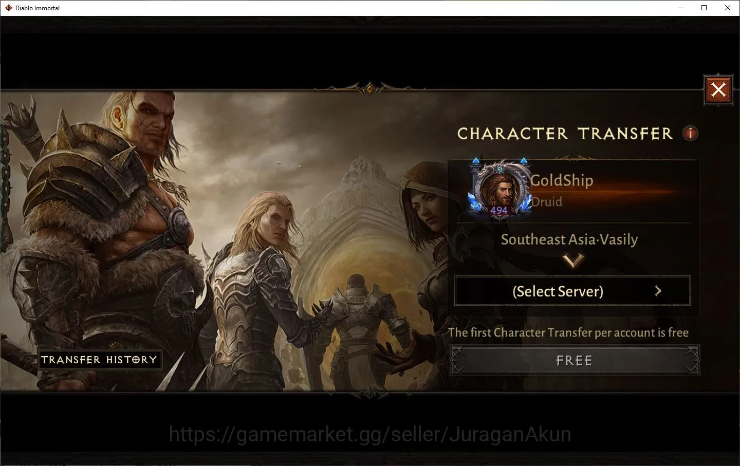 Diablo Immortal Accounts SEA-Vasily|Lv60(494)Druid|30k CR|Reso 510|Hell III image 4