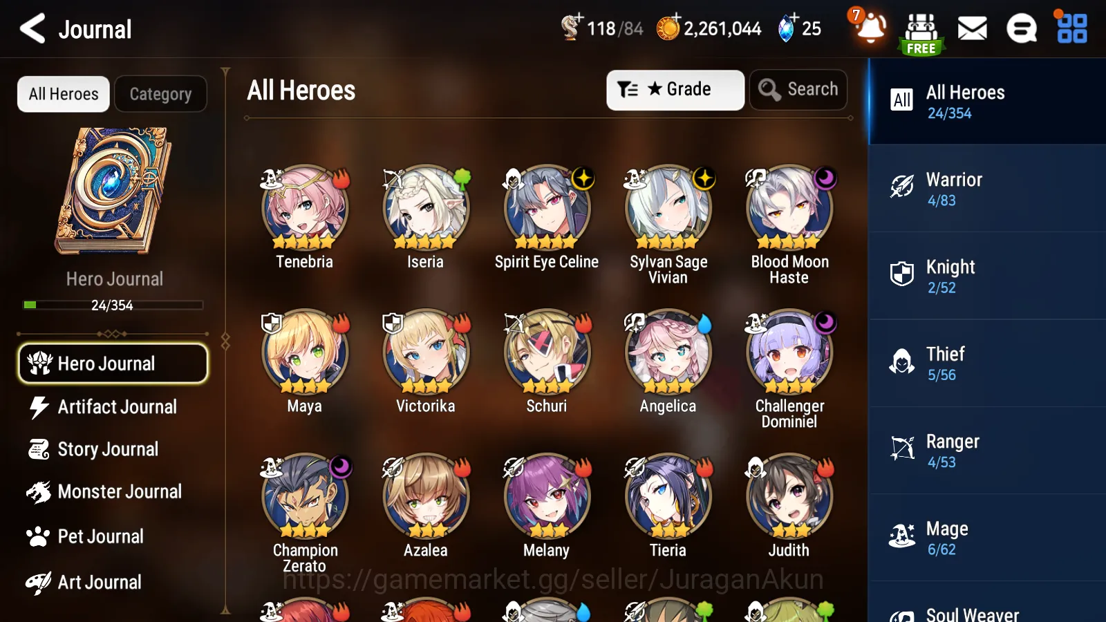 Epic Seven Accounts Starter Global Unverif | 1ML ( TE Kayron, BB Karin, Angelica, Abigail, Elena )| POH On | LogStove 4