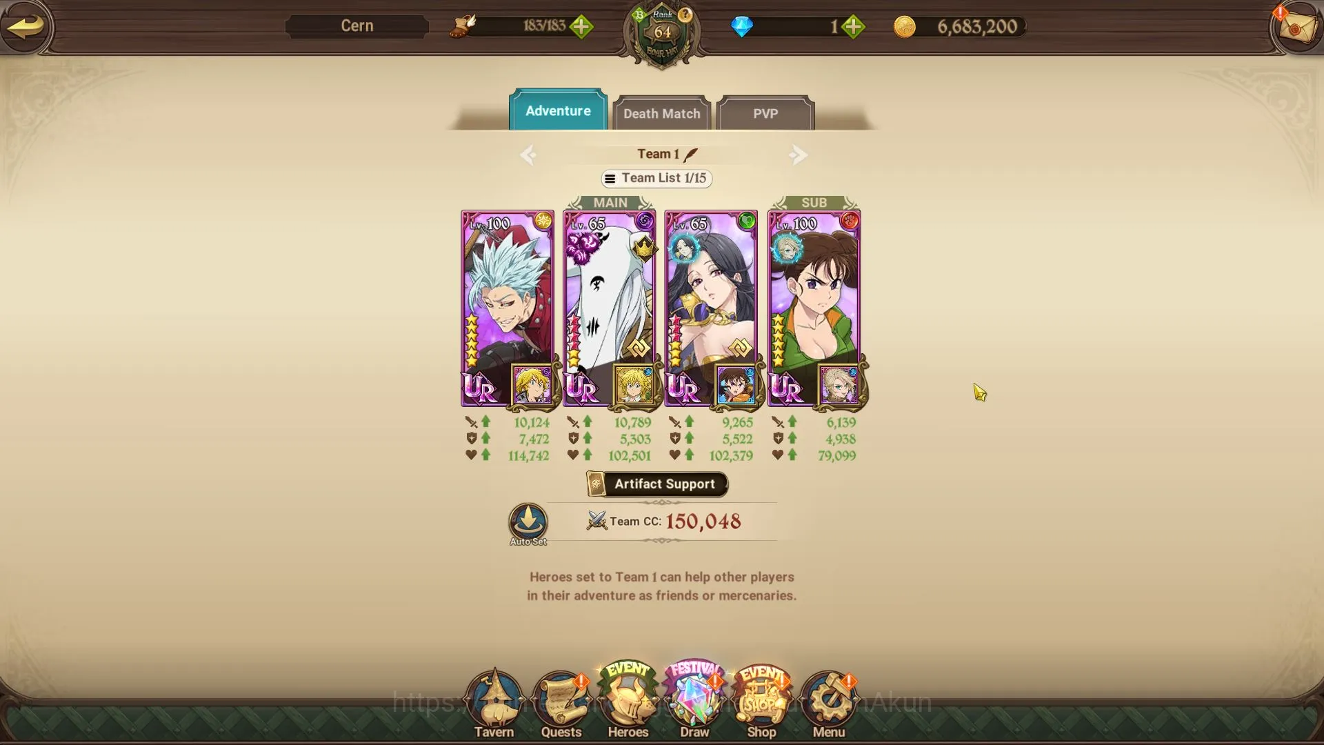 Global | 752K CC | Best Starter | 4 UR | Fate Skuld2/6, Arthur 2/6, Mael, Sabunak | Code Only | (SDS2337) The Seven Deadly Sins: Grand Cross Midgame Global | 752K CC | Best Starter | 4 UR | Fate Skul image 1
