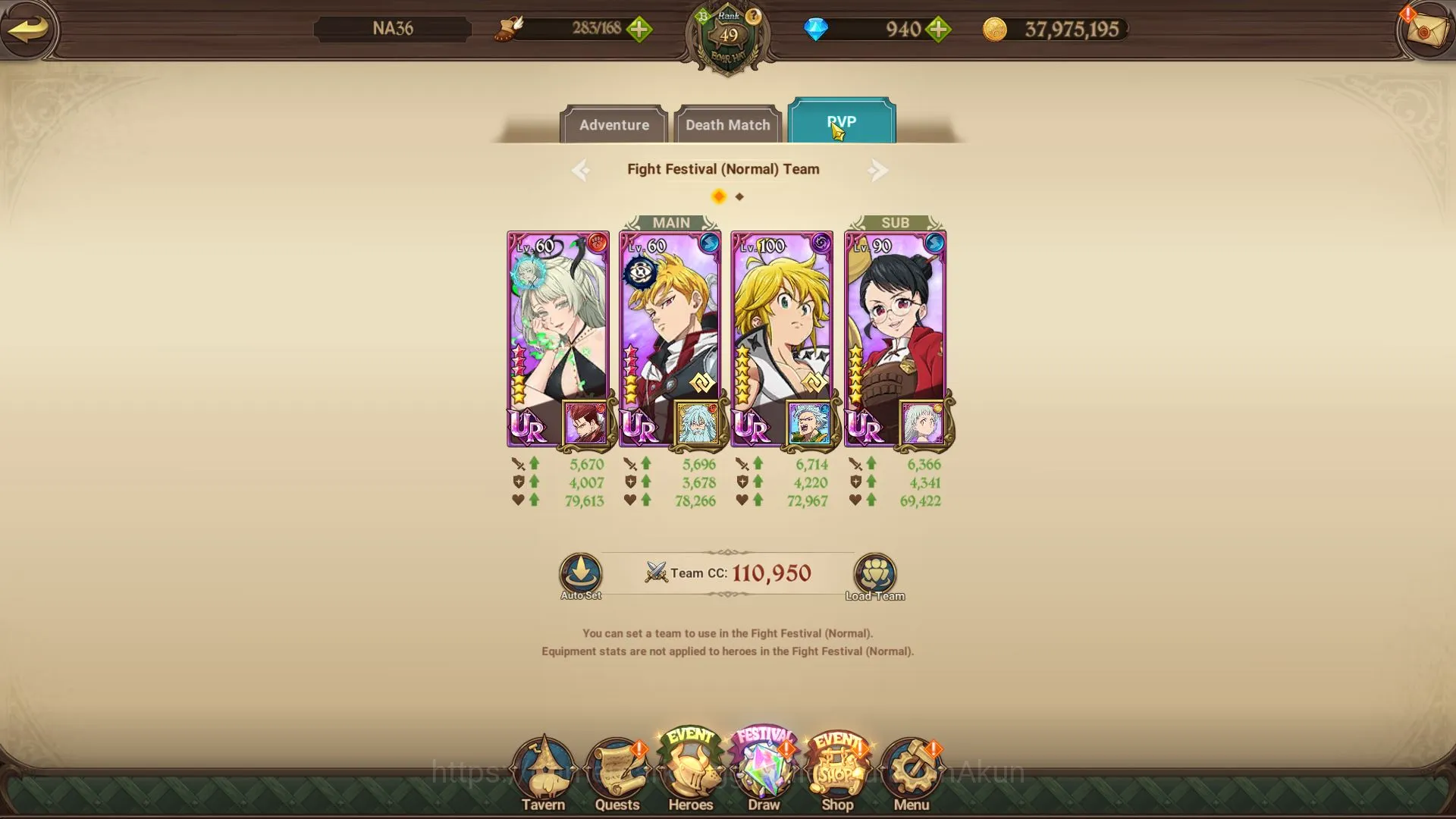 The Seven Deadly Sins: Grand Cross Accounts Starter Global | 990k CC | Starter | CH 5| 940 Gems | 3 UR 5